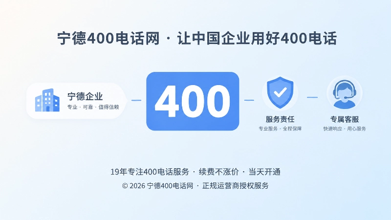 聚焦式内图：400号码与企业品牌、服务责任一一对应